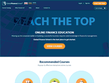 Tablet Screenshot of globalfinanceschool.com